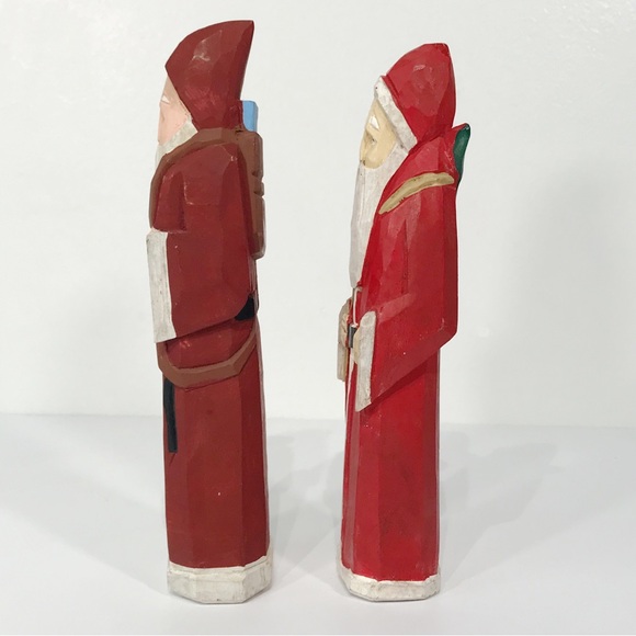 Vintage Midwest Hand Carved Wooden Classic Dutch Santa Claus Christmas Decor 8in - Picture 11 of 14